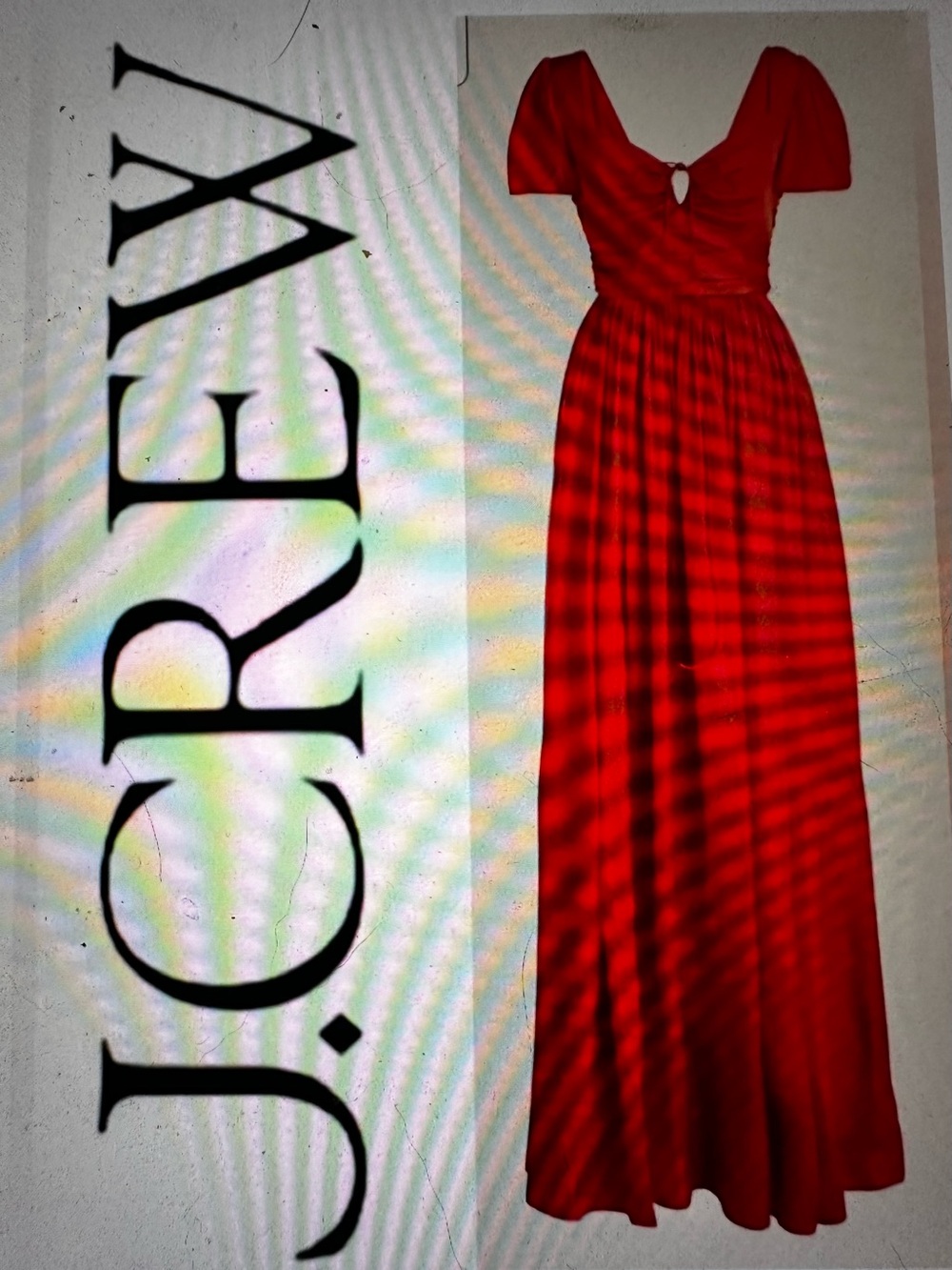 NWT J Crew Collection Red Evening Gown